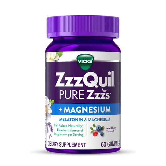 ZzzQuil PURE Zzzs Melatonin+Magnesium Gummies