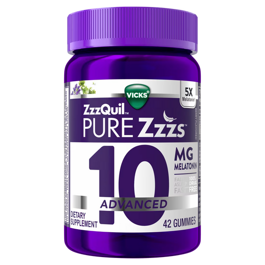 ZzzQuil PURE Zzzs Advanced 10mg Melatonin Gummies